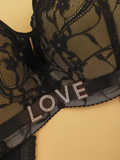 Royalfashion moteriškas liemenėlė su lankeliu ir nėriniais