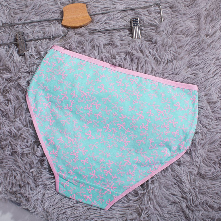 Mint moteriškos medvilninės kelnaitės su lankeliu PLUS SIZE - Apatinis trikotažas