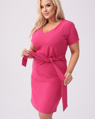 Royalfashion Moteriška medžiaginė suknelė PLUS SIZE
