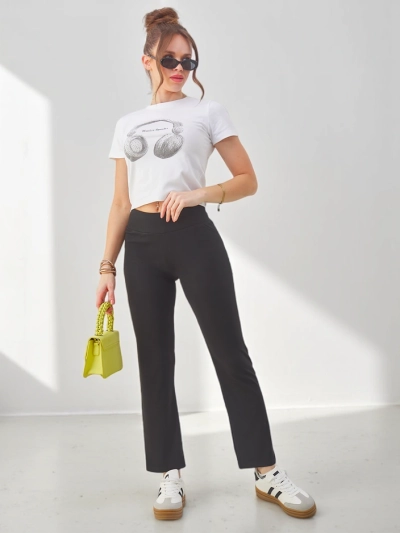 Royalfashion Женские однотонные хлопковые леггинсы