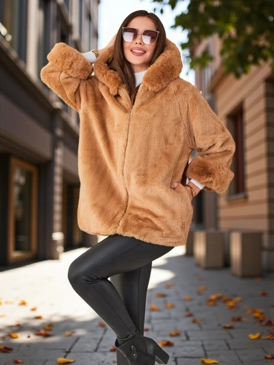 Женская куртка Royalfashion из искусственного меха