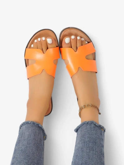 Royalfashion Moteriški plokščiu padu šlepetės Evalios