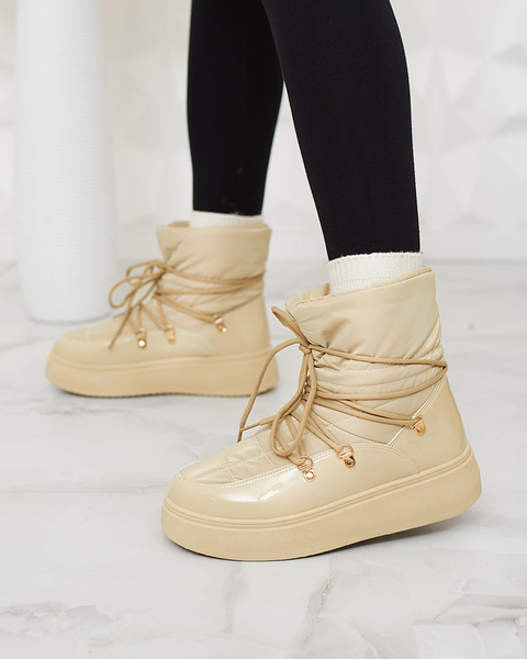 "Royalfashion" Šviesiai rudos spalvos moteriški sniego batai Dabenda