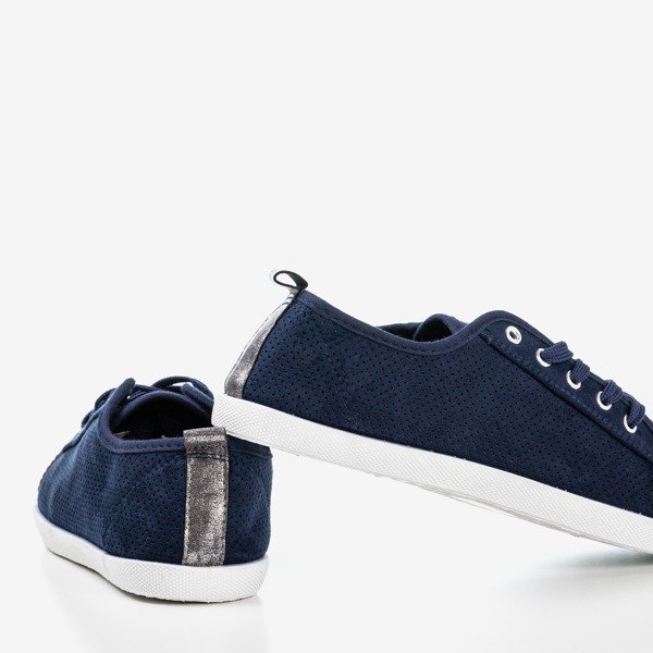 Кроссовки женские темно-синие с ажуром Зинаида - Обувь