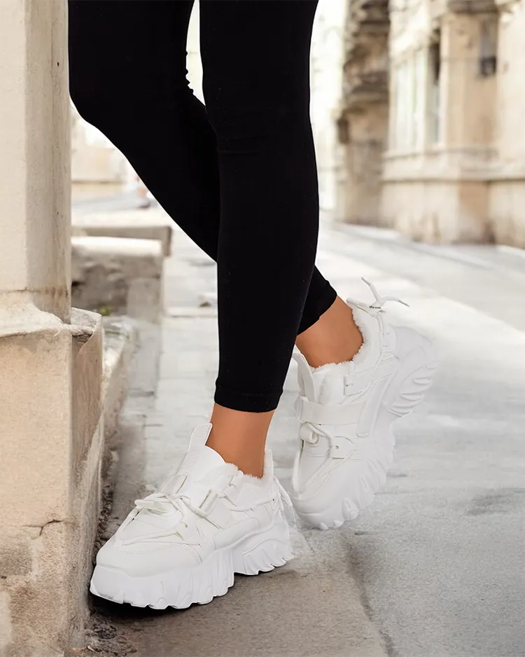 Royalfashion Женские утепленные кроссовки-лодочки