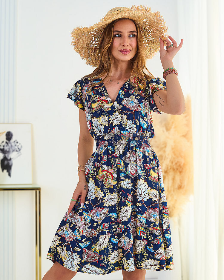 Royalfashion Женское цветочное мини-платье