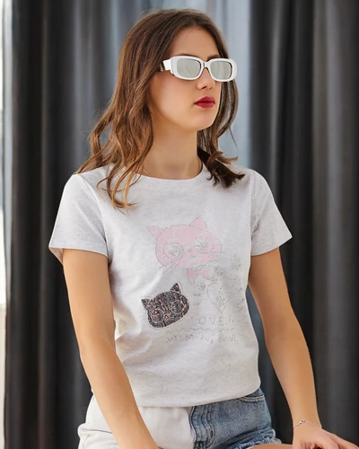 Royalfashion Moteriška medvilninė bliuska