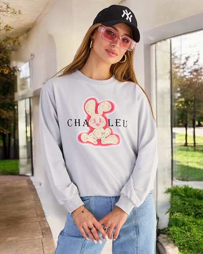 Royalfashion Женская хлопковая тонкая толстовка с принтом