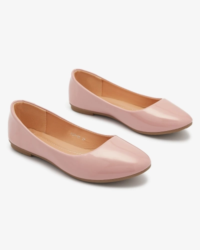 Pink Moteriški lakuoti balerinai "Fama" - Avalynė