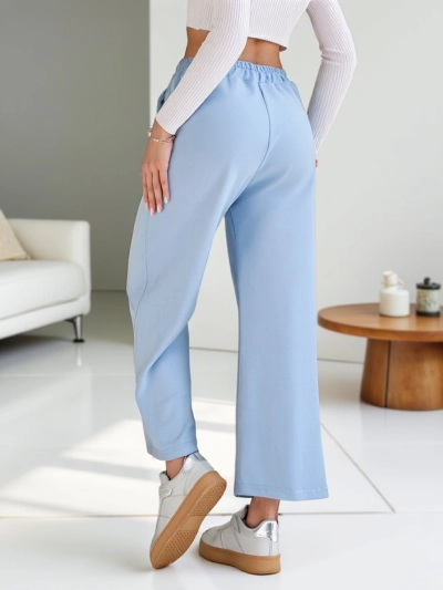 Royalfashion moterų pintos plačios kelnės