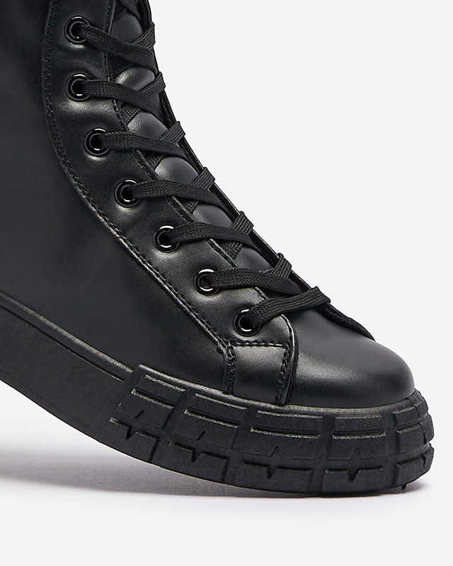 Черные женские спортивные туфли с чехлом Efiffe- Footwear