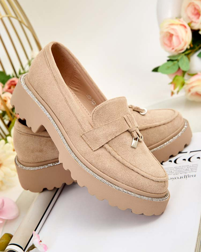 Royalfashion Женские мокасины с цирконами Ali
