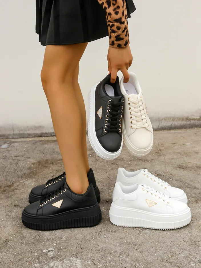 Royalfashion moterų platformos sportiniai dizainerių batai su Alcape spausdiniu