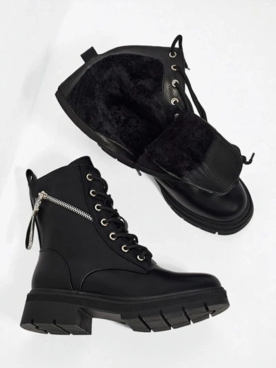 Moteriški Aulinukai „Venus“ Juodi Odiniai Elegantiški Rudeniui