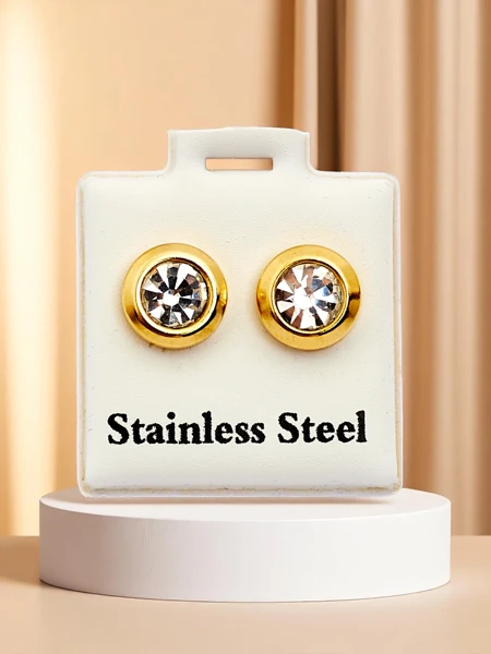 Royalfashion Moteriški klipsiniai auskarai su cirkoniais