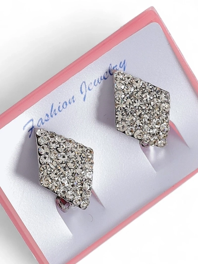 Royalfashion Клипсы женские серьги с цирконами