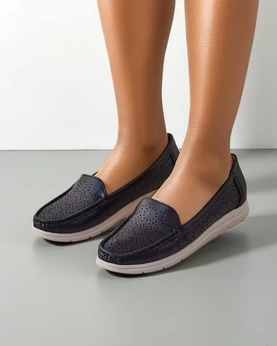 Royalfashion moterų perforuoti mokasinai Besset