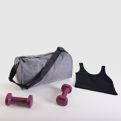 Серая спортивная сумка unisex