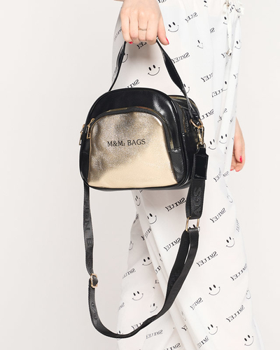 Juoda moteriška maža rankinė su auksine kišene - Aksesuarai