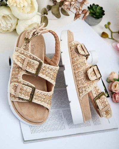 "Royalfashion" Moteriški zomšiniai sandalai "Lunnay eko"