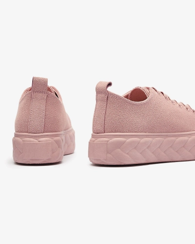 Розовые женские кроссовки на платформе Sedix - Обувь