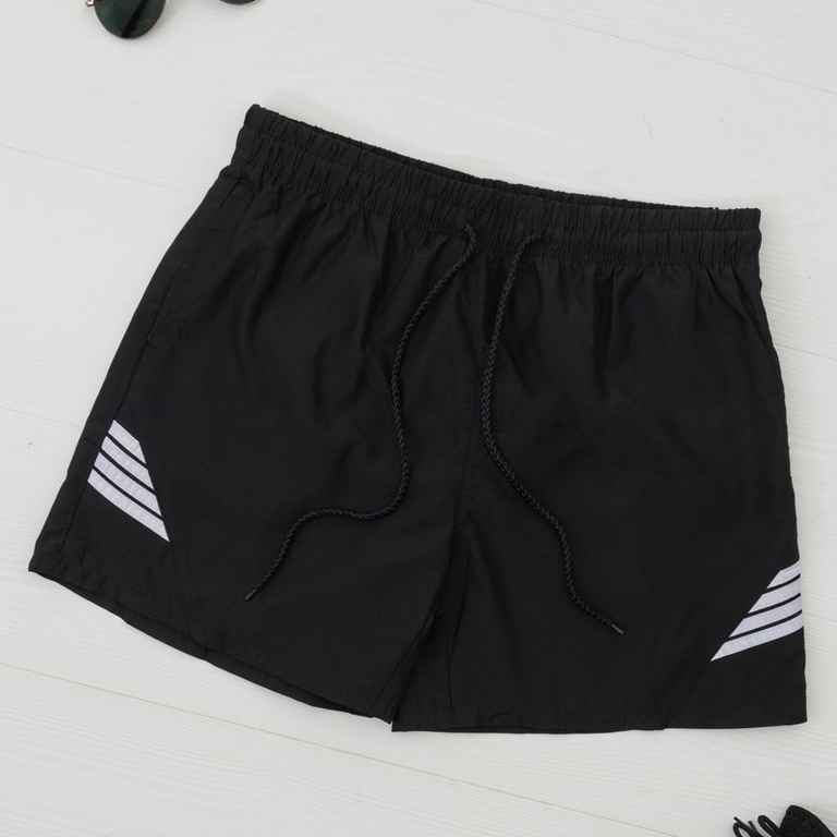 Черные мужские спортивные шорты