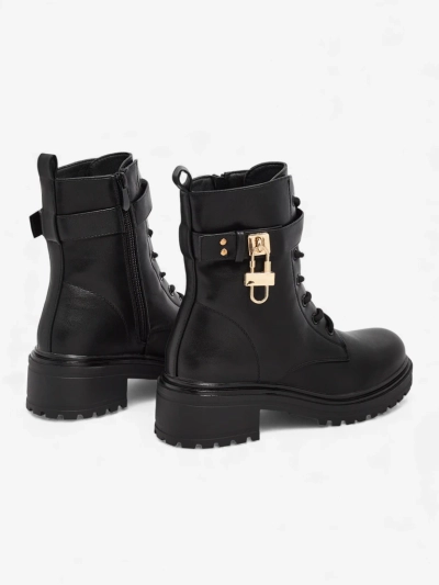 Botki Damskie Luna Czarne Skórzane Eleganckie na Jesień