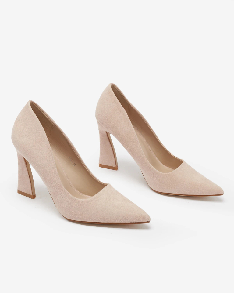 "Royalfashion" Smėlio spalvos moteriški ekovamzdelio batai "Noris Boutique"