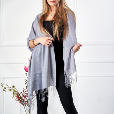 Moteriškas pilkas šviesus šalikas – priedai