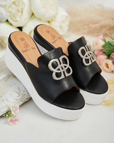 Royalfashion Женские шлепанцы Sailme на кошачьей коже