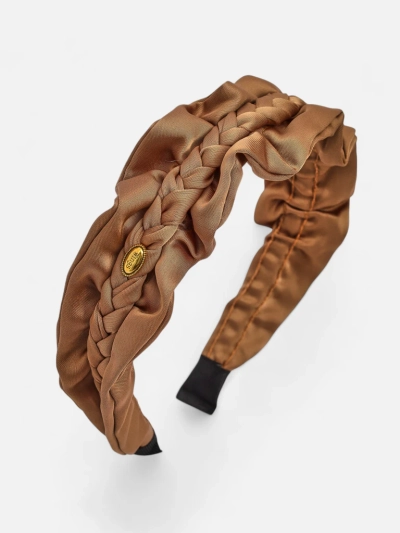 Royalfashion Повязка на голову с плетением в косу и складками