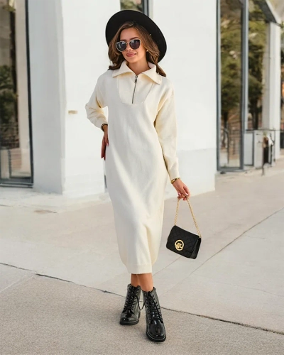Женское длинное свитер платье Royalfashion