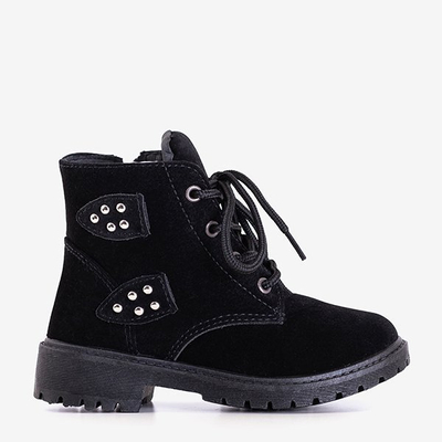 Czarne dziecięce trapery Meridan - Obuwie