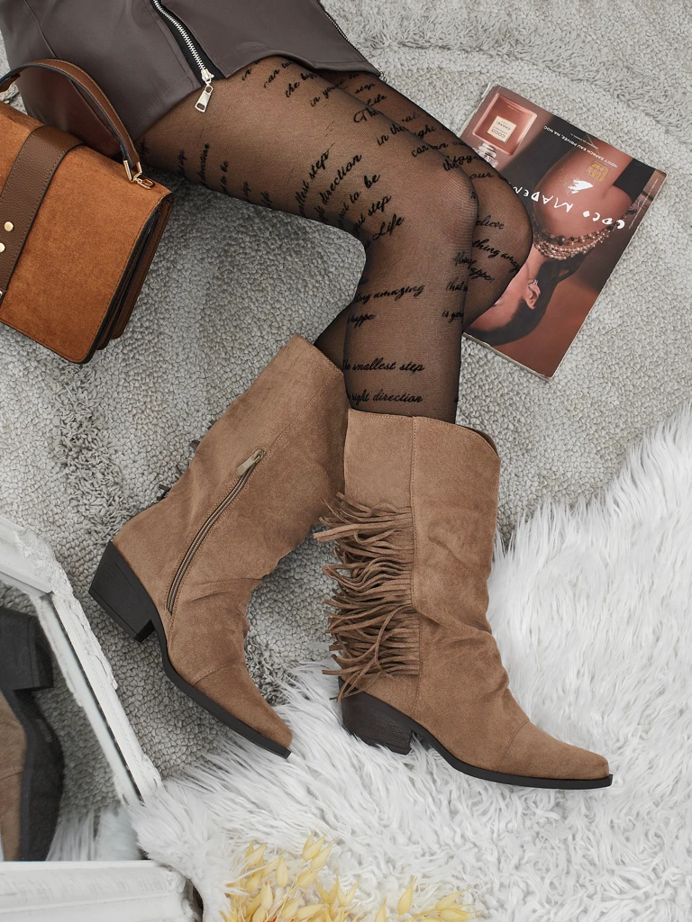 Kaubojiški aulinukai su kulnu Selva