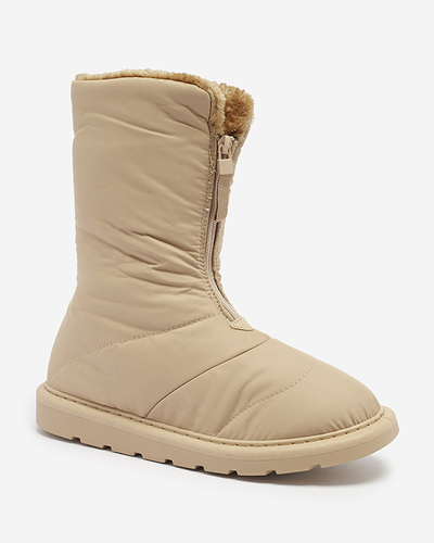 OUTLET Светло-коричневые женские сапоги а'ля сноубутсы Tirigga- Footwear