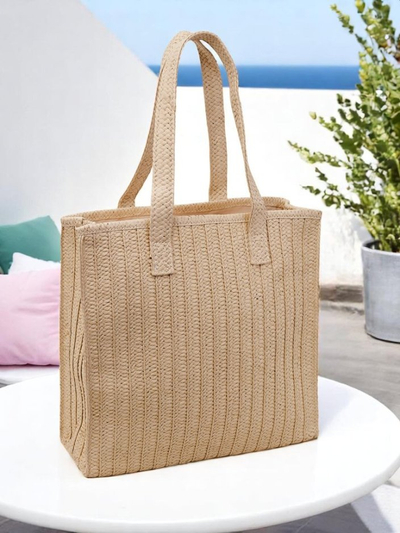 Royalfashion Большая соломенная женская сумка Natural Sunner