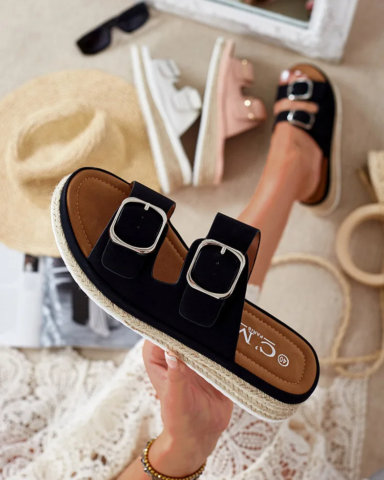 Royalfashion Женские шлепанцы с пряжками Ossfo