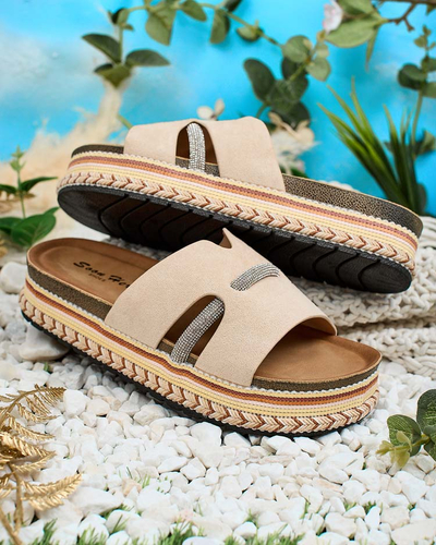 Royalfashion Женские шлепанцы Orolta zirconia