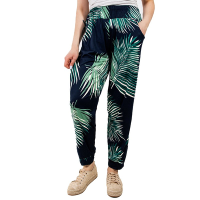 Женские тканевые брюки с рисунком ПЛЮС РАЗМЕР - Одежда