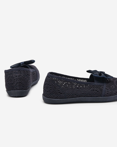 Mergaičių sportbačiai su lankeliu tamsiai mėlynos spalvos Osmo - Avalynė