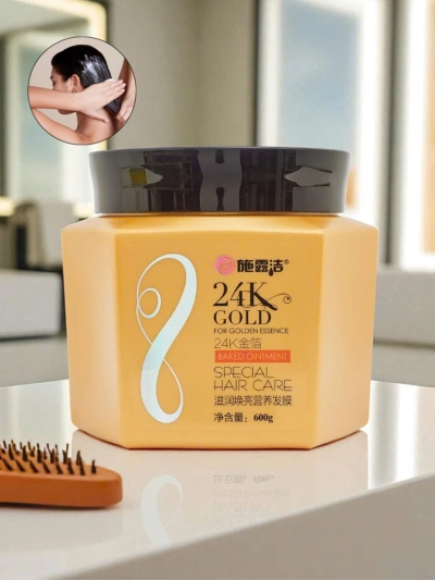 Plaukų kaukė su 24K aukso esencija, regeneruojanti