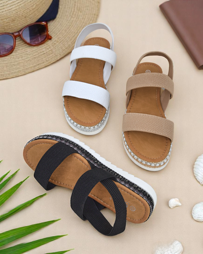 Royalfashion moteriški sandalai su dekoratyvia padais Zindas