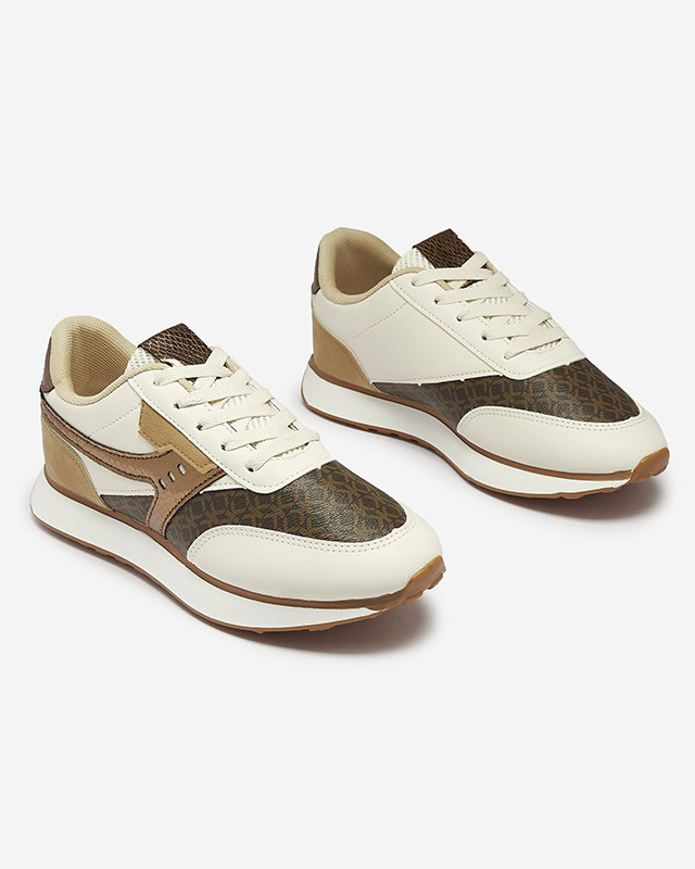 Коричнево-бежевые женские спортивные туфли Fiffvi- Footwear