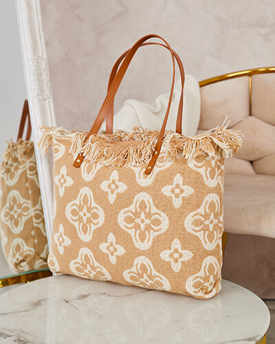 "Royalfashion" moteriška medžiaginė rankinė per petį