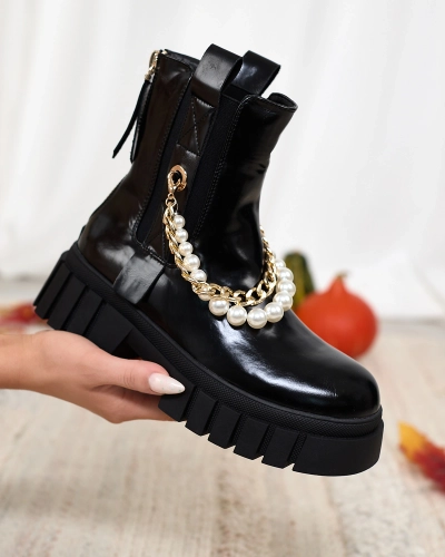 Royalfashion Juodi moteriški batai Zifosca