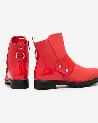 Royalfashion Красные матовые женские сапоги Setipfa