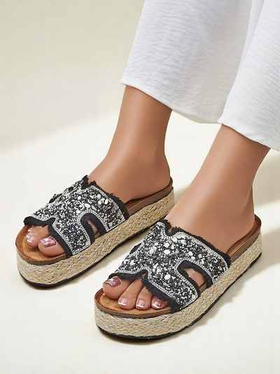 Royalfashion moteriškos šlepetės su Candy Candy papuošimais