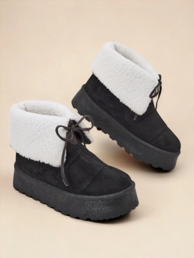 Женские снежные ботинки Royalfashion с шнуровкой Wdeno