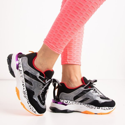 Juodi moteriški sportiniai bateliai storu padu Gorew - Avalynė