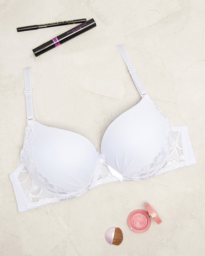 Белый женский кружевной бюстгальтер - Нижнее белье